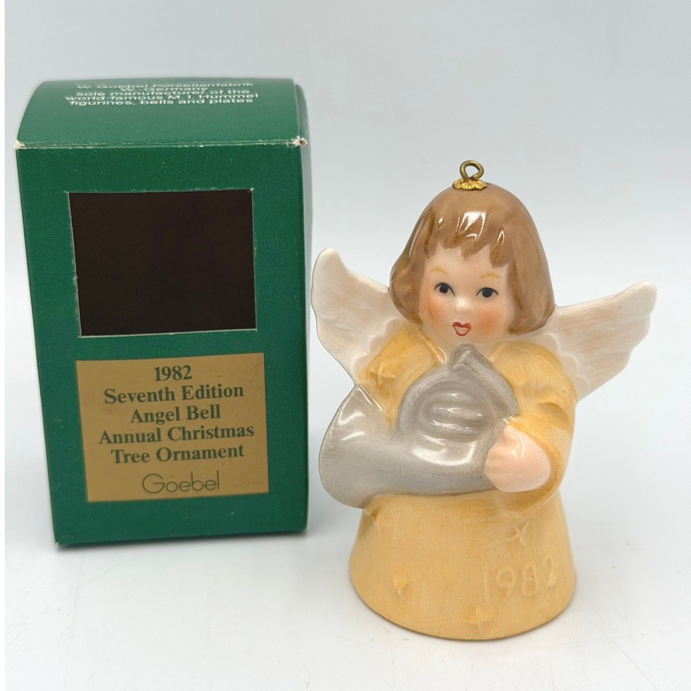 Goebel 1982 Seventh Edition Angel Bell Annual Christmas Tree Ornament W Germany